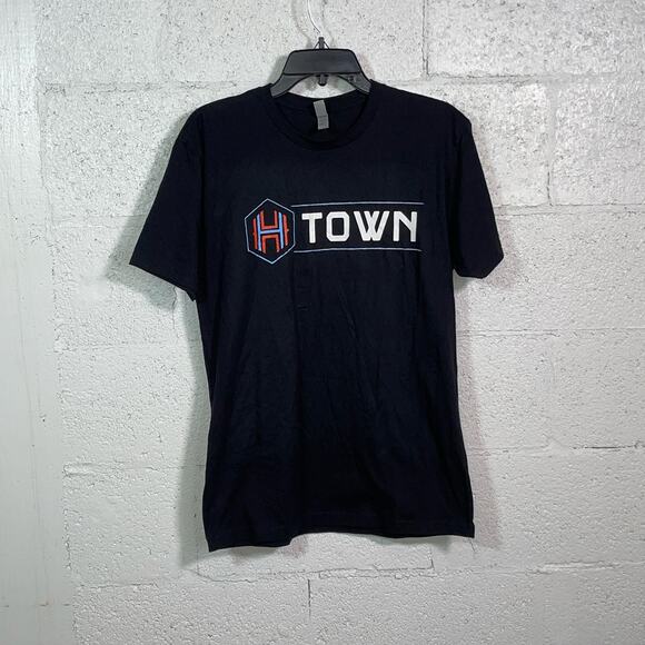 H town Graphic Men's tee shirt , Houston Texas, Mens, Small black - Picture 1 of 5